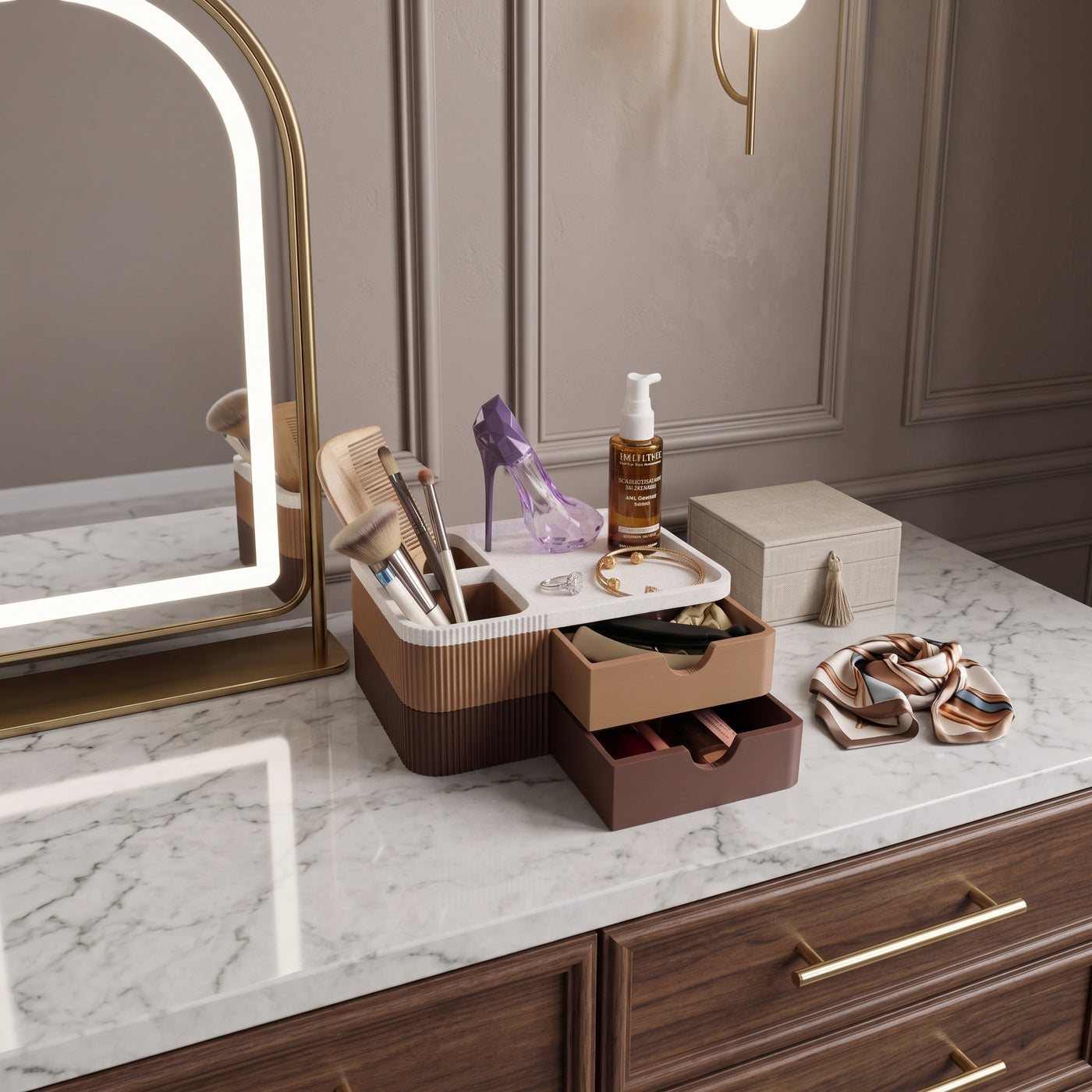 Multi Drawer Makeup and Skincare Organizer