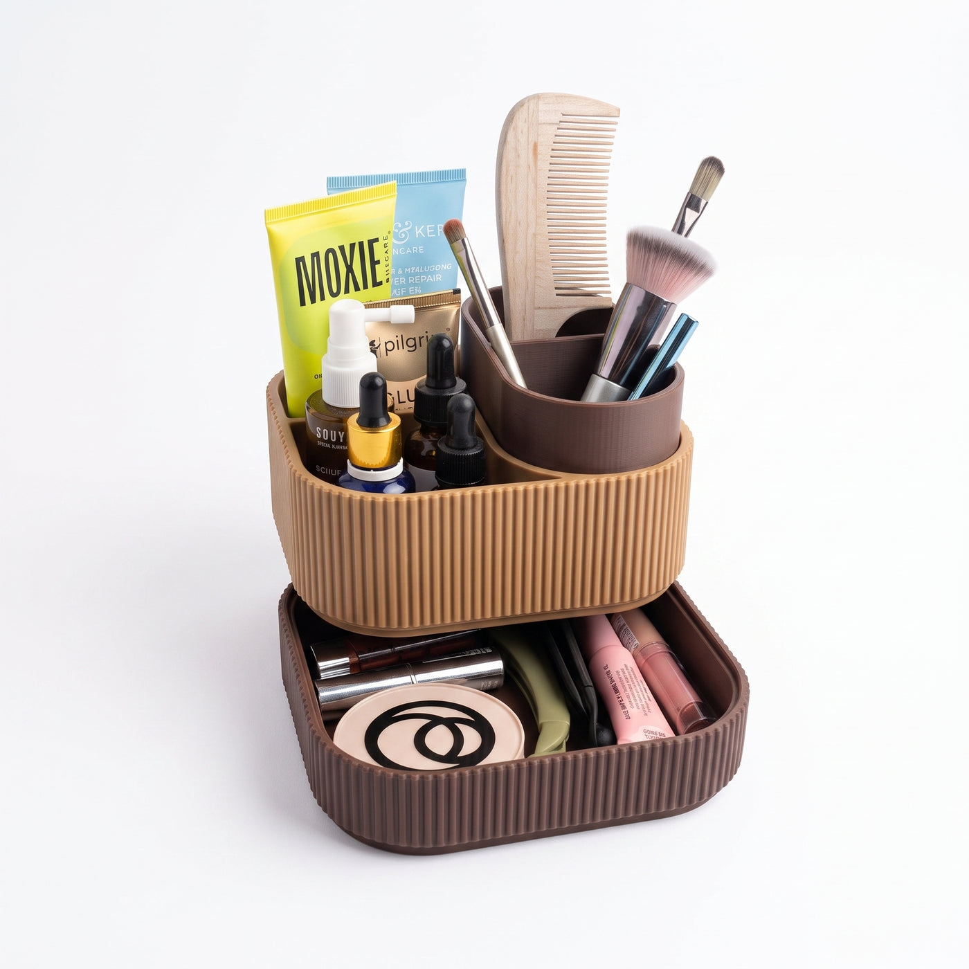 Stackable Cube Makeup and Skincare Organizer