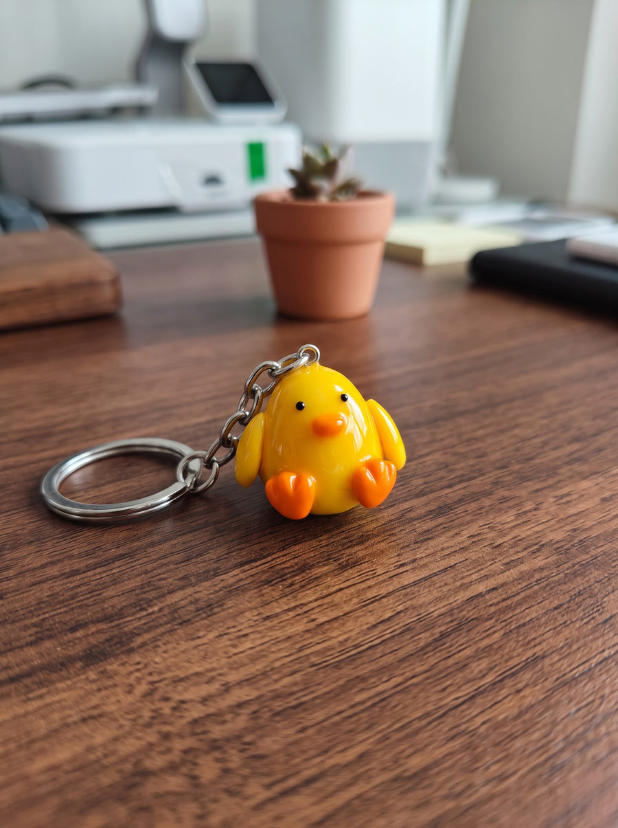 Baby Duck Clay charm