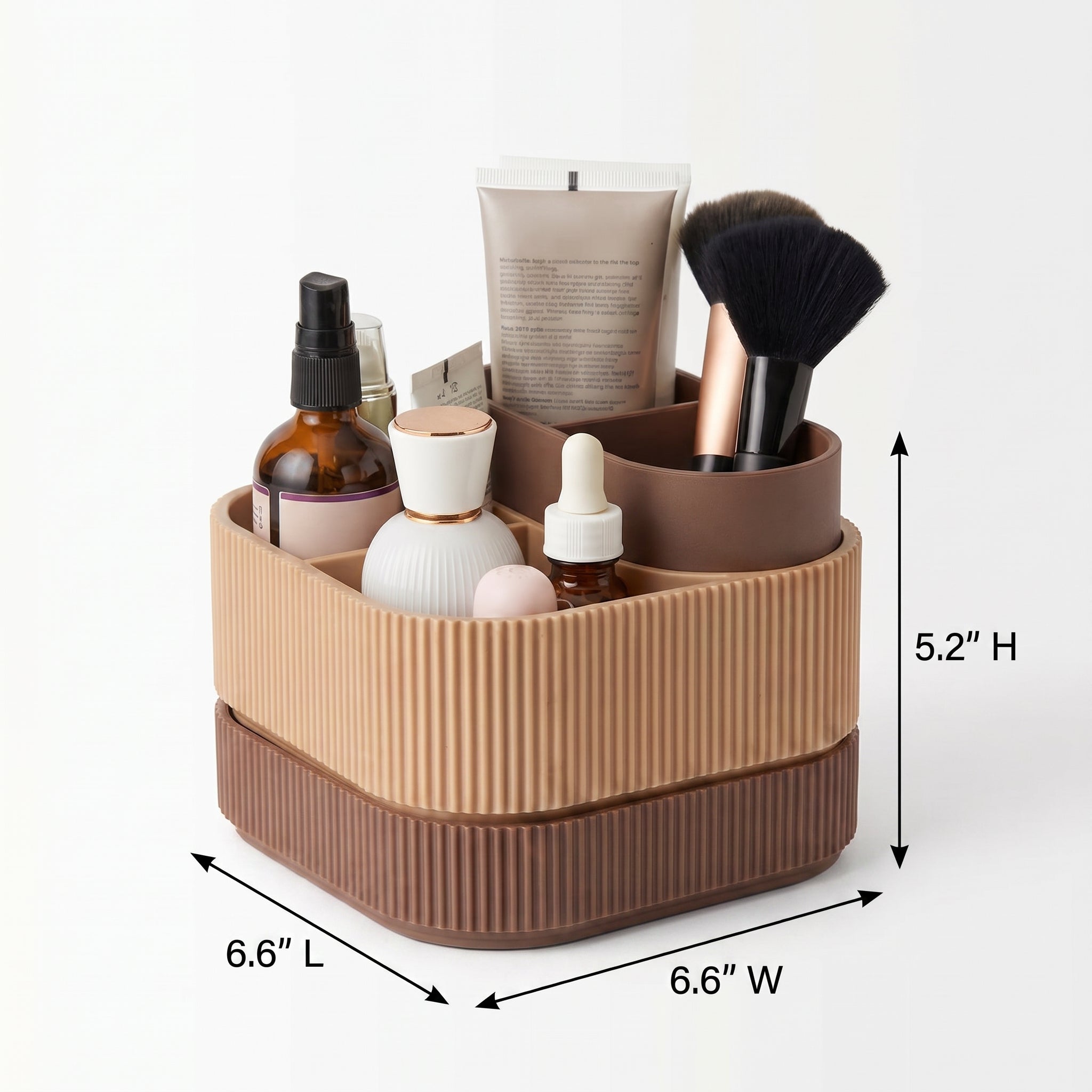 Stackable Cube Makeup and Skincare Organizer