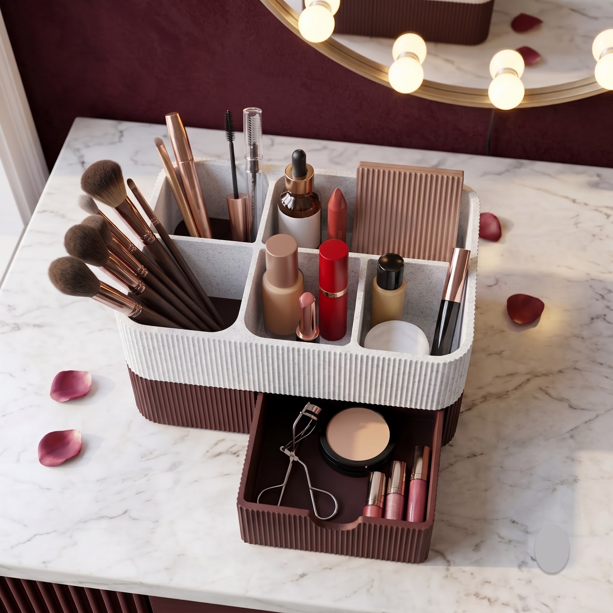 Makeup and Skincare Organizer with a Drawer