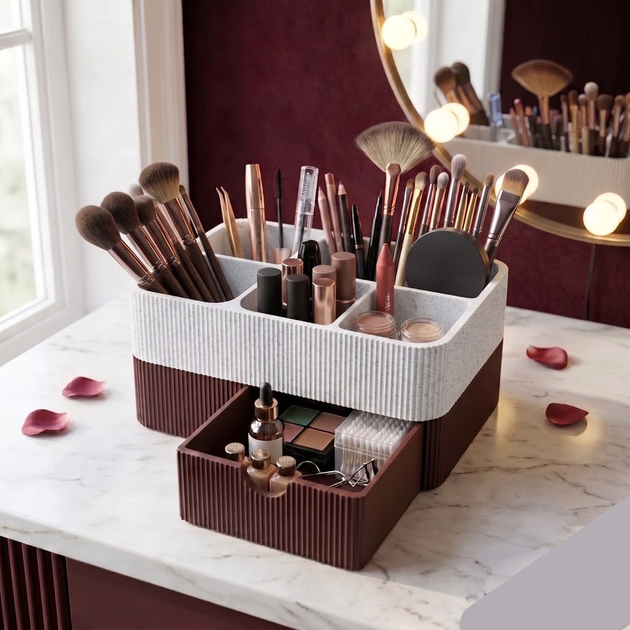 Makeup and Skincare Organizer with a Drawer