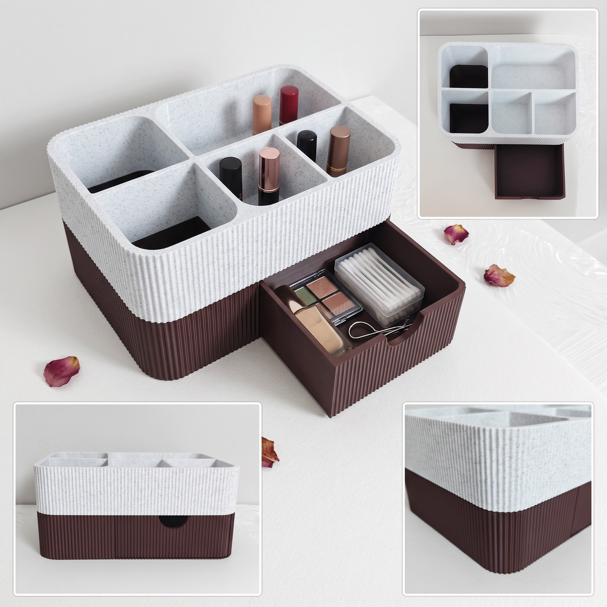 Makeup and Skincare Organizer with a Drawer