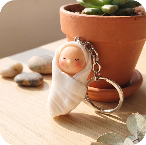 Baby Clay charm