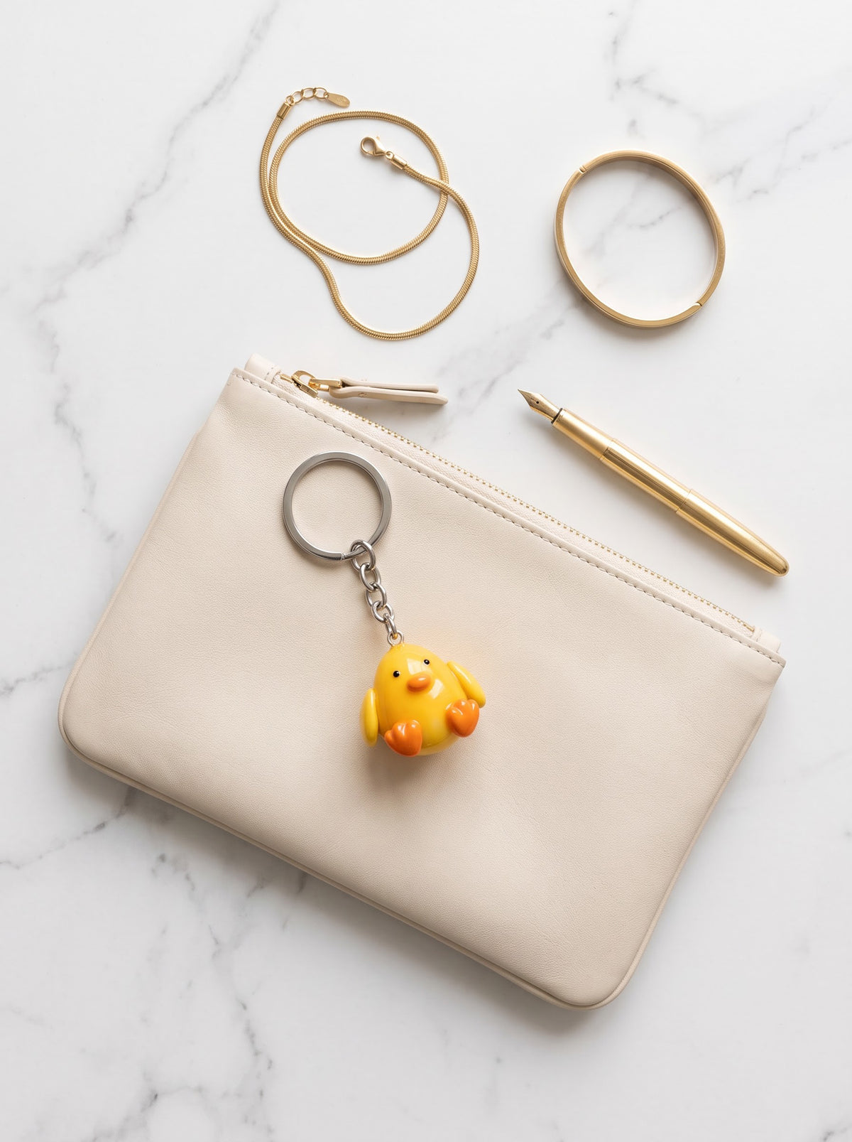 Baby Duck Clay charm