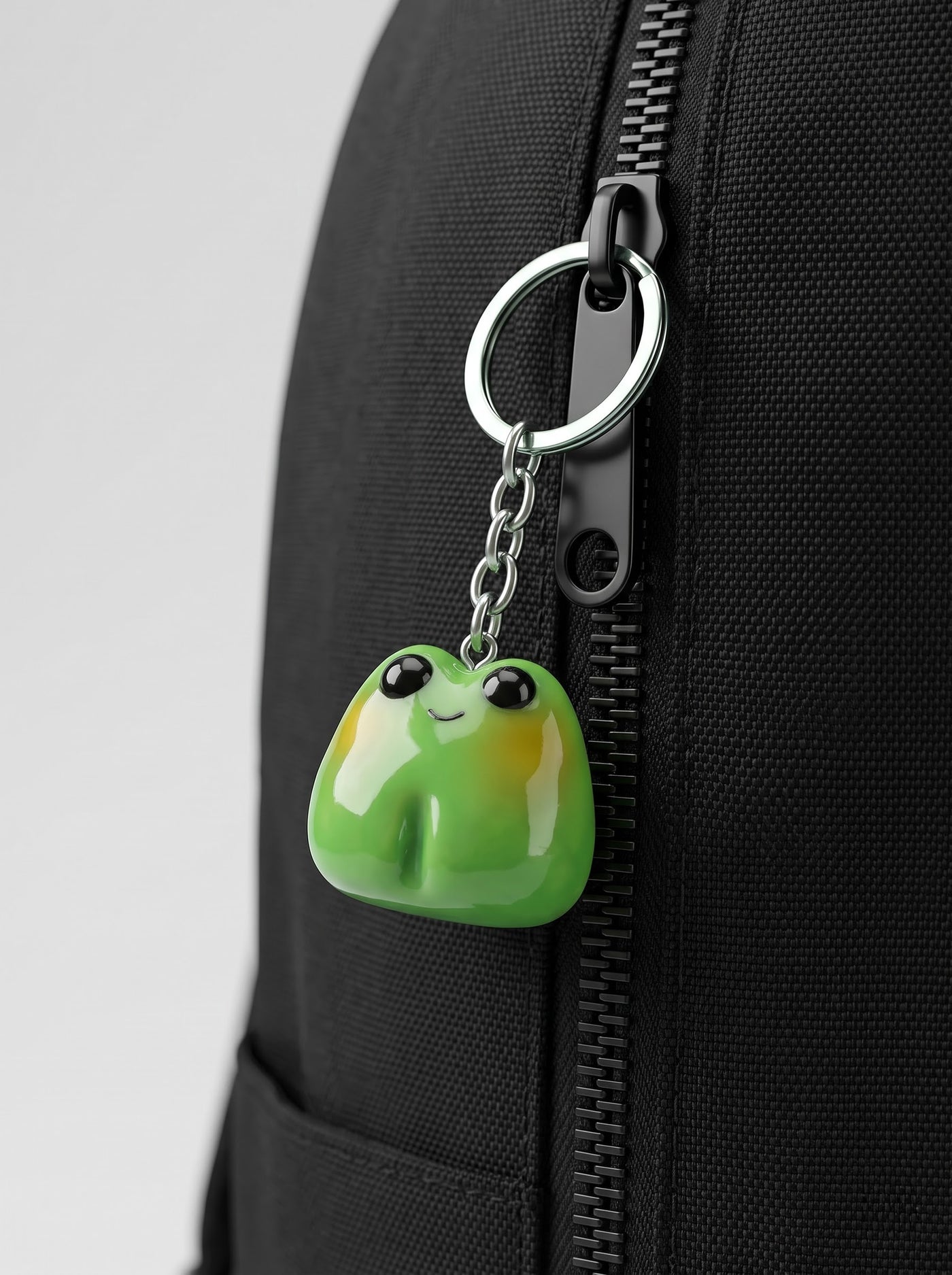 Frog clay charm with phone charm